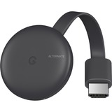 Google Chromecast III, Boxe de streaming Noir, WLAN, HDMI, USB