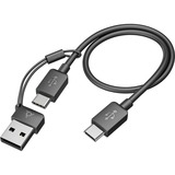 HP Poly Voyager Focus 2 casque on-ear Incl. adaptateur USB-C/A + support de charge