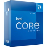 Intel® Core i7-12700K, 3,6 GHz (4,9 GHz Turbo Boost) socket 1700, Processeur "Alder Lake", unlocked, processeur en boîte