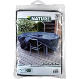 Nature Housse de protection pour ensemble de mobilier de jardin rond, Finition Noir, 6030604