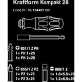 Wera Kraftform Kompakt 28 avec étui, Clés mixtes à cliquet Noir/Vert, 6 pièces