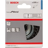 Bosch 2 608 622 010 Roue de fil et brosse en fil d'acier Brosse coupe 10 cm Brosse coupe, 1,4 cm, 10 cm, 0,5 mm, Métal, 8500 tr/min