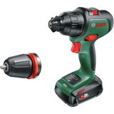 Bosch AdvancedImpact 18 1500 tr/min Sans clé 1,1 kg Noir, Vert, Perceuse/visseuse Vert/Noir, Perceuse à poignée pistolet, Sans clé, Sans brosse, 1,3 cm, 1500 tr/min, 3,5 cm