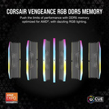 Corsair 32 Go DDR5-6000 (2x 16 Go) mémoire vive Noir, CMH32GX5M2D6000Z38, EXPO
