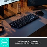 Logitech MX Mechanical, clavier Noir/gris, Mise en page aux États-Unis (international)