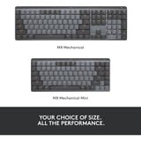 Logitech MX Mechanical, clavier Noir/gris, Mise en page aux États-Unis (international)