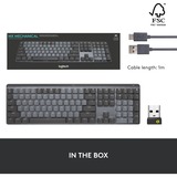 Logitech MX Mechanical, clavier Noir/gris, Mise en page aux États-Unis (international)
