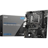 MSI PRO H610M-G DDR4 carte mère socket 1700 RAID, Gb-LAN, Sound, µATX
