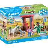 PLAYMOBIL Country - Vétérinaire de la ferme avec les ânes, Jouets de construction 71471