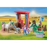 PLAYMOBIL Country - Vétérinaire de la ferme avec les ânes, Jouets de construction 71471
