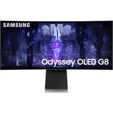 SAMSUNG Odyssey G8 OLED S34BG850SU 34" Moniteur UltraWide gaming incurvé  Argent, 1x Micro HDMI, 1x Mini DisplayPort, 2x USB-C 3.2 (5 Gbit/s), 175 Hz