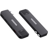 Sitecom MacBook Pro 6-en-2 Multiport, Station d'accueil Noir