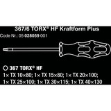 Wera 367/6 TORX HF set de tournevis Kraftform Plus + Rack Noir/Vert, 6 pièces