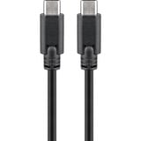 goobay USB-C > USB-C, Câble Noir, 1 mètre