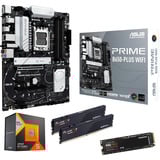 ALTERNATE Upgrade Kit PRIME B650-PLUS WIFI + Ryzen 5 7500X3D + 32 Go + SSD 2 To PRO Carte mère, CPU, mémoire, SSD