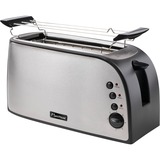 Bestron ATO900STE XL, Grille-pain Acier inoxydable brossé/Noir