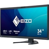 EIZO FlexScan EV3450XC-BK 34.1" Moniteur UltraWide incurvé  Noir, 2x HDMI, DisplayPort, 2x USB-A, USB-B, 2x USB-C, RJ-45