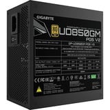 GIGABYTE UD850GM PG5 V2, 850 Watt alimentation  Noir, 1x 12V-2x6, 4x PCIe, gestion des câbles