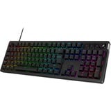 HyperX Alloy Rise RGB clavier gaming Noir, Layout FR (AZERTY), HyperX Red, 100%