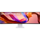 LG 49 pouces UltraWide Dual QHD 49" Moniteur incurvé  Blanc, 144 Hz, HDMI, DisplayPort, USB-C, Audio