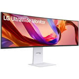 LG UltraWide 49U950A-W 49" Moniteur incurvé Blanc, 1x DisplayPort, 1x HDMI, 1x USB-C, 2x USB-A, 144 Hz