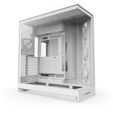 NZXT H9 Flow RGB boîtier midi tower Blanc (mat) | 2x USB-A | 1x USB-C | RGB | Verre Trempé