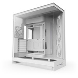 NZXT  boîtier midi tower Blanc (mat) | 2x USB-A | 1x USB-C | RGB | Verre Trempé