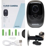 Nordväl SH102 Indoor-outdoor camera, Caméra de surveillance Noir, WiFi, Full HD