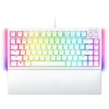 Razer BlackWidow V4 RGB clavier gaming mécanique Blanc, Layout US (QWERTY), Razer certified Mechanical Orange Switches, 75 %, Hot-swappable