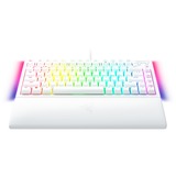 Razer BlackWidow V4 RGB clavier gaming mécanique Blanc, Layout US (QWERTY), Razer certified Mechanical Orange Switches, 75 %, Hot-swappable