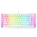 Razer BlackWidow V4 RGB clavier gaming mécanique Blanc, Layout US (QWERTY), Razer certified Mechanical Orange Switches, 75 %, Hot-swappable