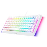 Razer BlackWidow V4 RGB clavier gaming mécanique Blanc, Layout US (QWERTY), Razer certified Mechanical Orange Switches, 75 %, Hot-swappable