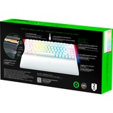 Razer BlackWidow V4 RGB clavier gaming mécanique Blanc, Layout US (QWERTY), Razer certified Mechanical Orange Switches, 75 %, Hot-swappable