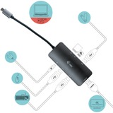 i-tec Metal USB-C Nano Dock 4K HDMI + Power Delivery 100 W, Station d'accueil Gris, Avec fil, USB 3.2 Gen 1 (3.1 Gen 1) Type-C, 100 W, Argent, Turquoise, MicroSD (TransFlash), SD, 3840 x 2160 pixels