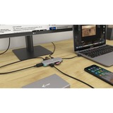 i-tec Metal USB-C Nano Dock 4K HDMI + Power Delivery 100 W, Station d'accueil Gris, Avec fil, USB 3.2 Gen 1 (3.1 Gen 1) Type-C, 100 W, Argent, Turquoise, MicroSD (TransFlash), SD, 3840 x 2160 pixels