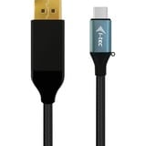 i-tec USB-C > DisplayPort, Adaptateur Noir, 2 mètres, 4K 60 Hz