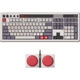 8BitDo clavier gaming Gris/rouge foncé, Layout États-Unis, Kailh Box White