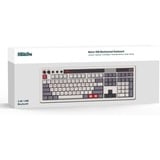 8BitDo clavier gaming Gris/rouge foncé, Layout États-Unis, Kailh Box White