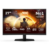AOC C27G42FE 27" Moniteur gaming incurvé  Noir/Rouge, HDMI, DisplayPort, 180 Hz