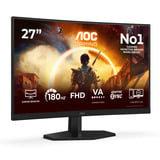 AOC C27G42FE 27" Moniteur gaming incurvé  Noir/Rouge, HDMI, DisplayPort, 180 Hz