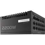 ASUS ASUS ASUS-PRO-WS-2200P alimentation modulaire 2200 watt Noir, 2x 12V-2x6, 2200 W, 200 - 240 V, Actif, 130 W, 2200 W, 130 W