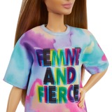 Barbie Fashionistas Doll 159 - Robe T-Shirt Tie-Dye, Poupée 