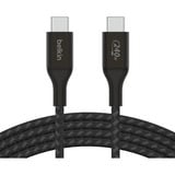 Belkin BoostCharge USB-C > USB-C, Câble Noir, 1 mètre, 240 W