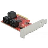 DeLOCK Carte SATA PCIe Express x4 à 6 ports - Profil bas, Contrôleur 