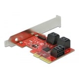 DeLOCK Carte SATA PCIe Express x4 à 6 ports - Profil bas, Contrôleur 