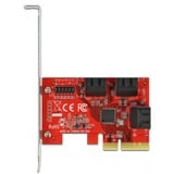 DeLOCK Carte SATA PCIe Express x4 à 6 ports - Profil bas, Contrôleur 