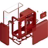HYTE  boîtier midi tower Rouge | 2x USB-A | 1x USB-C | Window