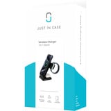 Just in Case 3-in-1 Wireless Charger Stand 15 W, Chargeur Noir