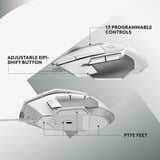 Logitech G502 X LIGHTSPEED, Souris gaming Blanc, 100 - 25.600 dpi
