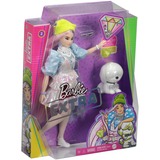 Mattel Barbie Extra Doll #2 - Shimmery Look avec Pet Puppy Pop, Poupée 